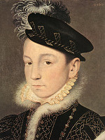 Charles IX 11 r gammal - mlad av  Francois Clouet 1561