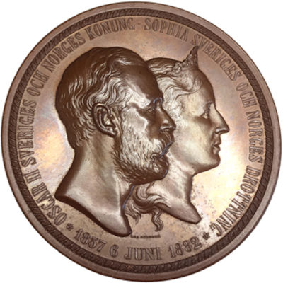 Oscar II & Sofias silverbrllop 1882
