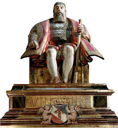 Gustav Vasas staty p Nordiska museet