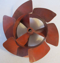 Sexbladig propeller