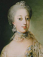 Sofia Magdalena av Oldenburg - m�lad av Carl Gustaf Pilo