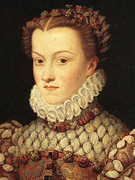 Elisabeth - målad av  Francois Clouet ca. 1571