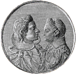medalj med Karl Filip Vasa till hger