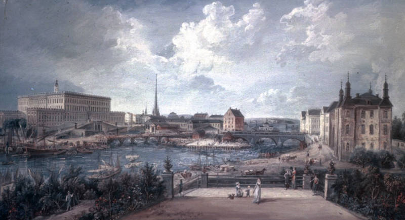 Utsikt över Stockholm, Elias Martin