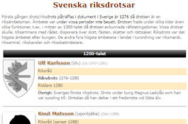 Svenska riksdrotsar